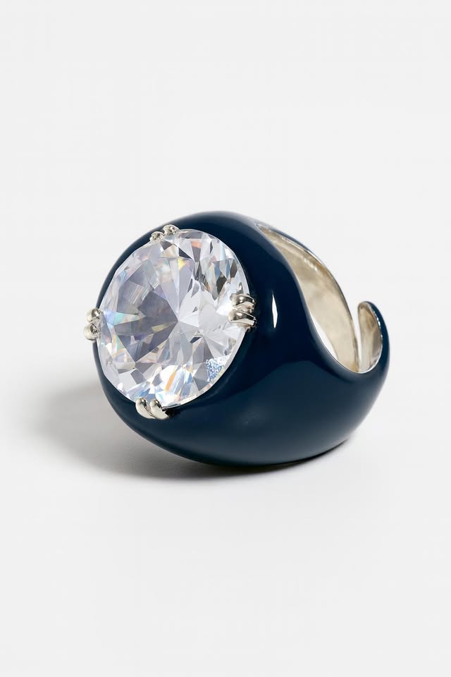 Anello fascia montatura griffe pietra 16 mm taglio brillante