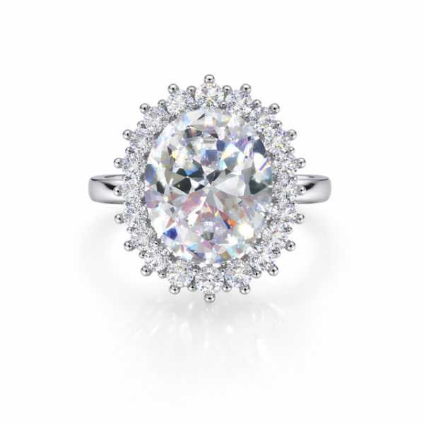 Anello Kate ovale contornato 12x10