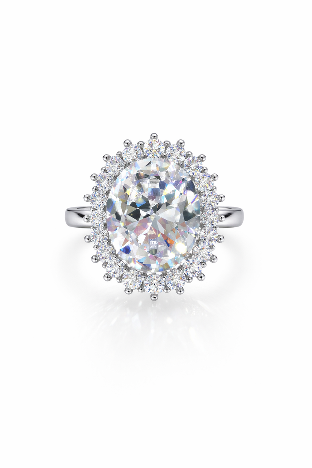 Anello Kate ovale contornato 12x10