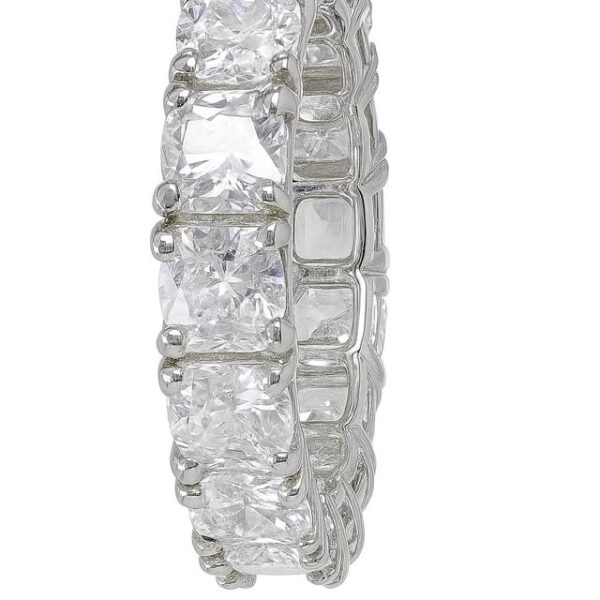 Anello Eternity 4MM TAGLIO CUSCINO QUADRATO