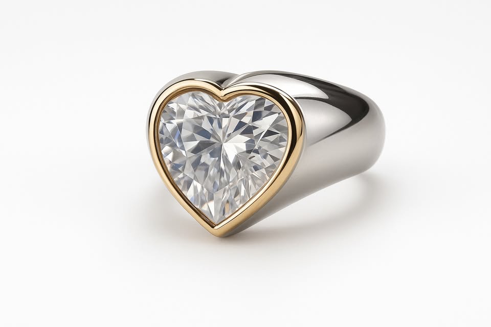 Anello fascia CUORE 12 mm