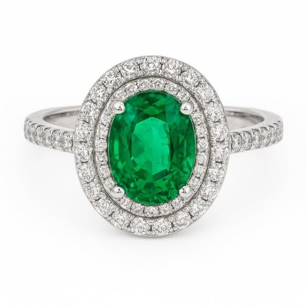 Anello Kate OVALE doppio contorno