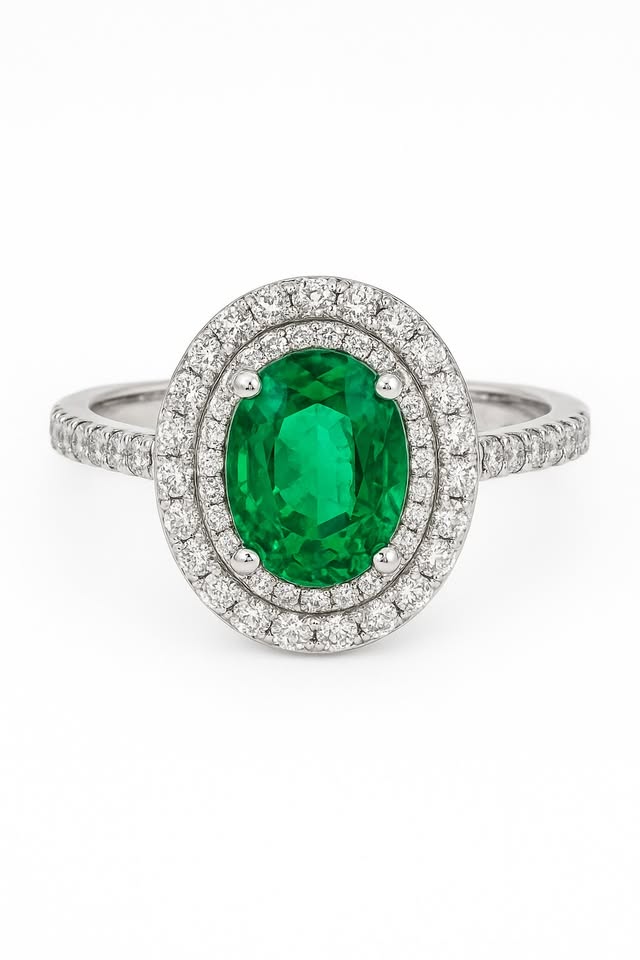 Anello Kate OVALE doppio contorno